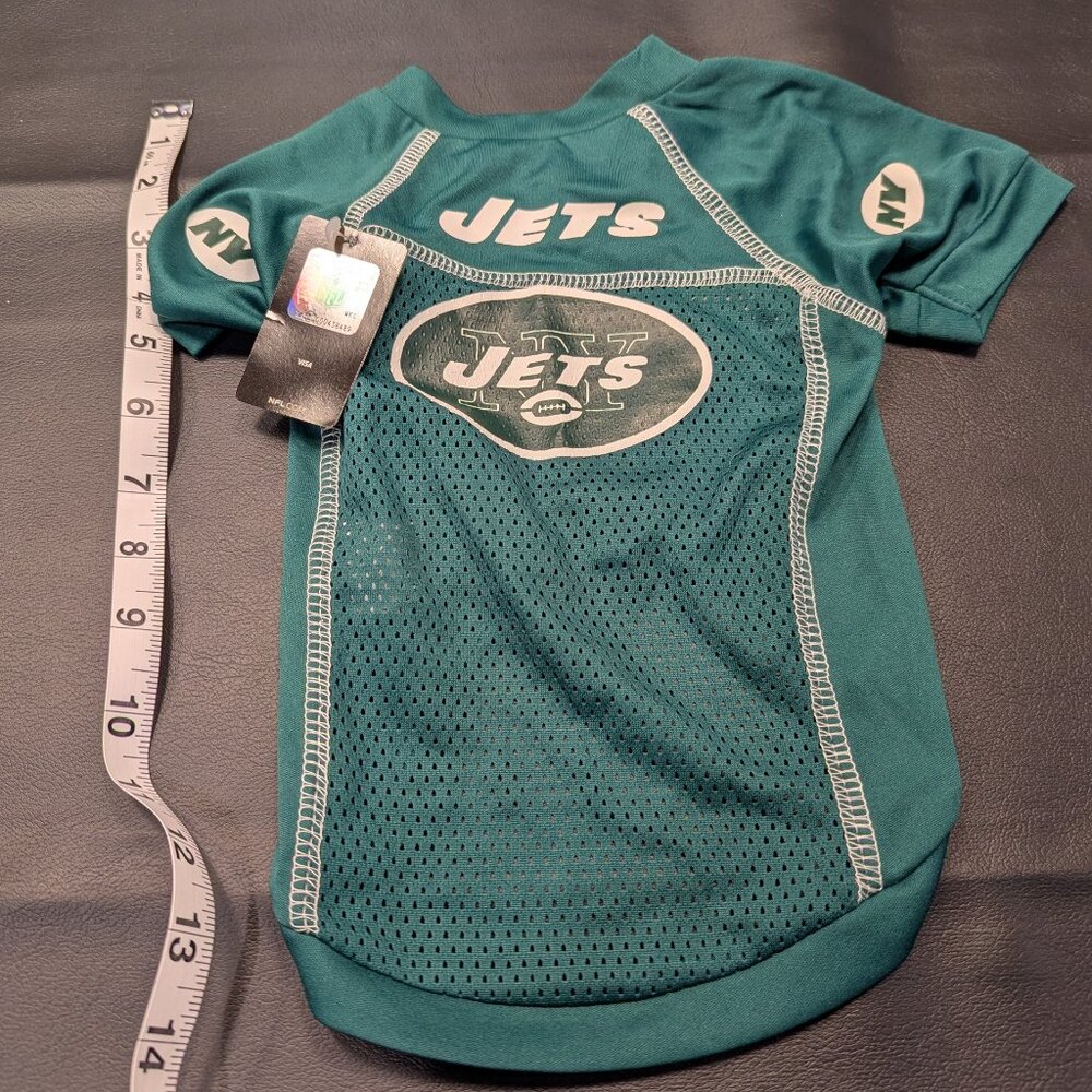 NY Jets NFL Pet Jersey Small 14" Length Dog Cat Football Team Apparel